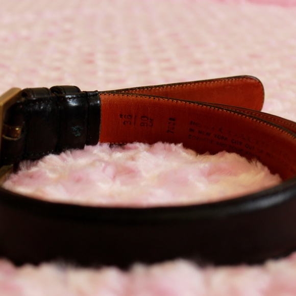 Coach Women Vintage Coach glove tanne cowhide belt